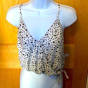 Animal print crop top